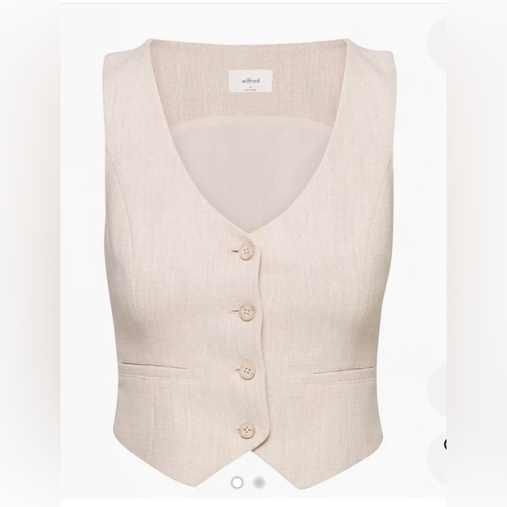 Wilfred Desire Vest in herring birch size 2 NWOT